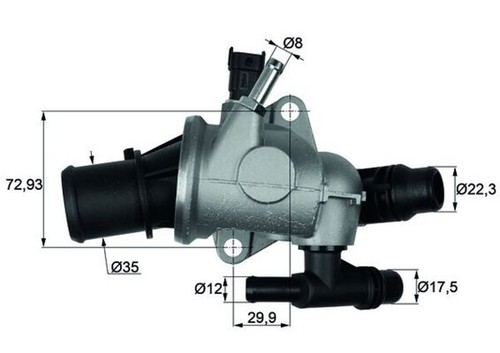 Termostato refrigerante mahle - refrigerante,