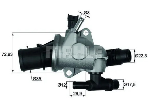 Termostato 152 mahle - mahle, per